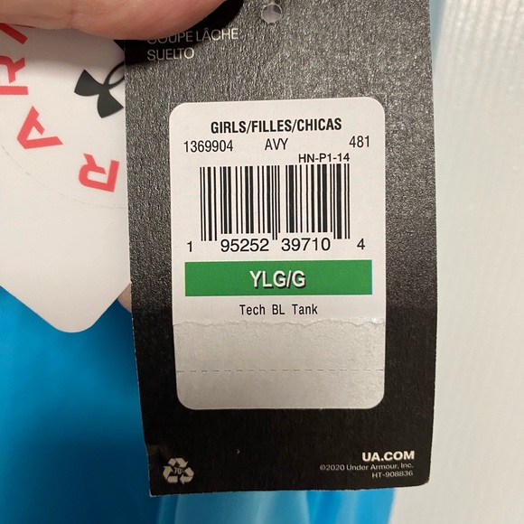 NWT Under Armour Girls Tank Top Size Large - Picture 4 of 6